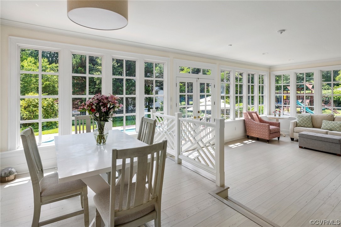 4105 Sulgrave Road Richmond, VA 23221 - Photo 11 of 30 a view of a dining room with furniture window and outside view