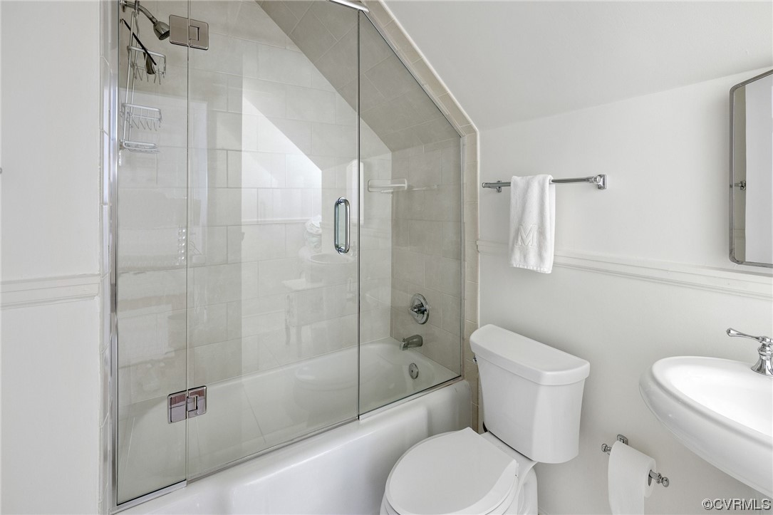 4105 Sulgrave Road Richmond, VA 23221 - Photo 23 of 30 a white toilet sitting next to a bath tub shower