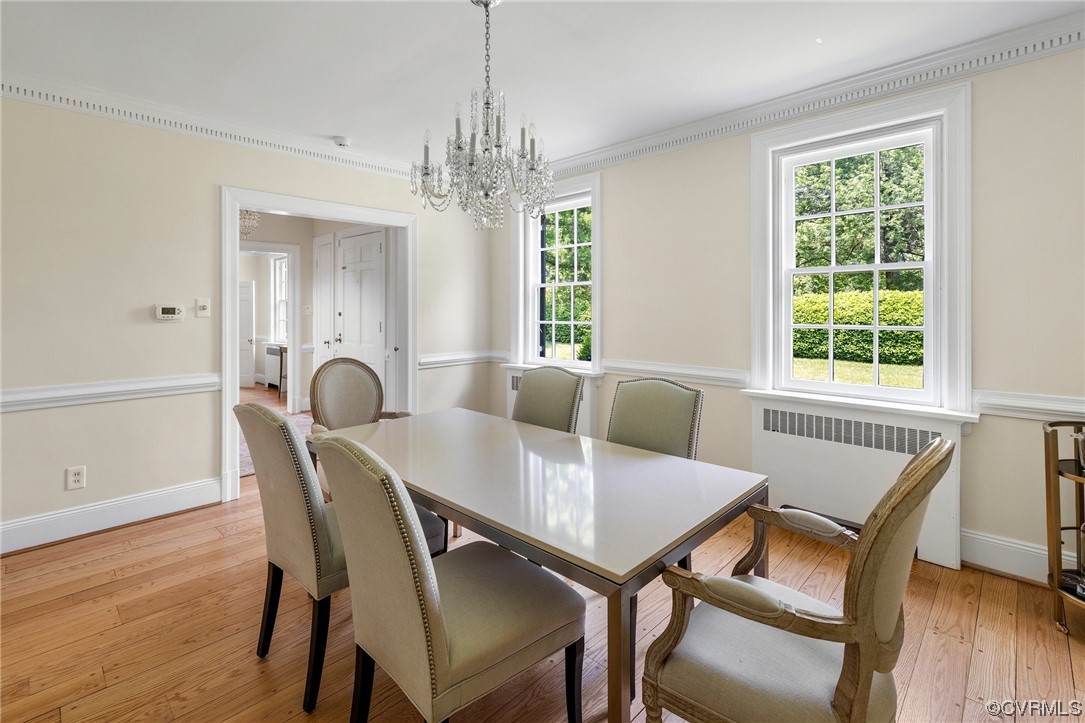 4105 Sulgrave Road Richmond, VA 23221 - Photo 8 of 30 a view of a dining room with furniture window and wooden floor
