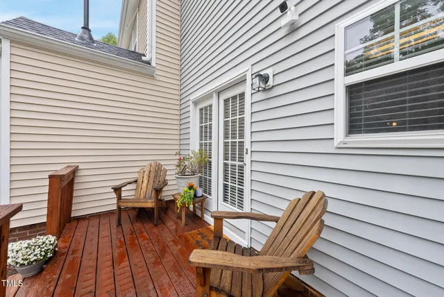 a view of outdoor space with seating space