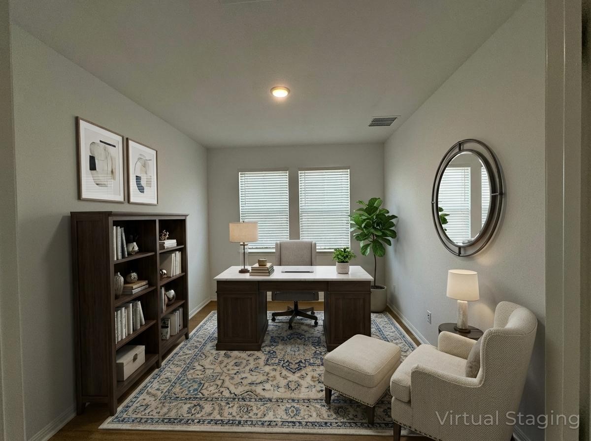 4500 Modena Bend Leander, TX 78641 - Photo 9 of 22 Home office with baseboards