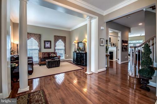 6324 Still Spring Place Alexandria, VA 22315 - Photo 14 of 30 Beautiful Columns Lead to Living & Dining Rooms