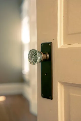 a close up view of a curtain