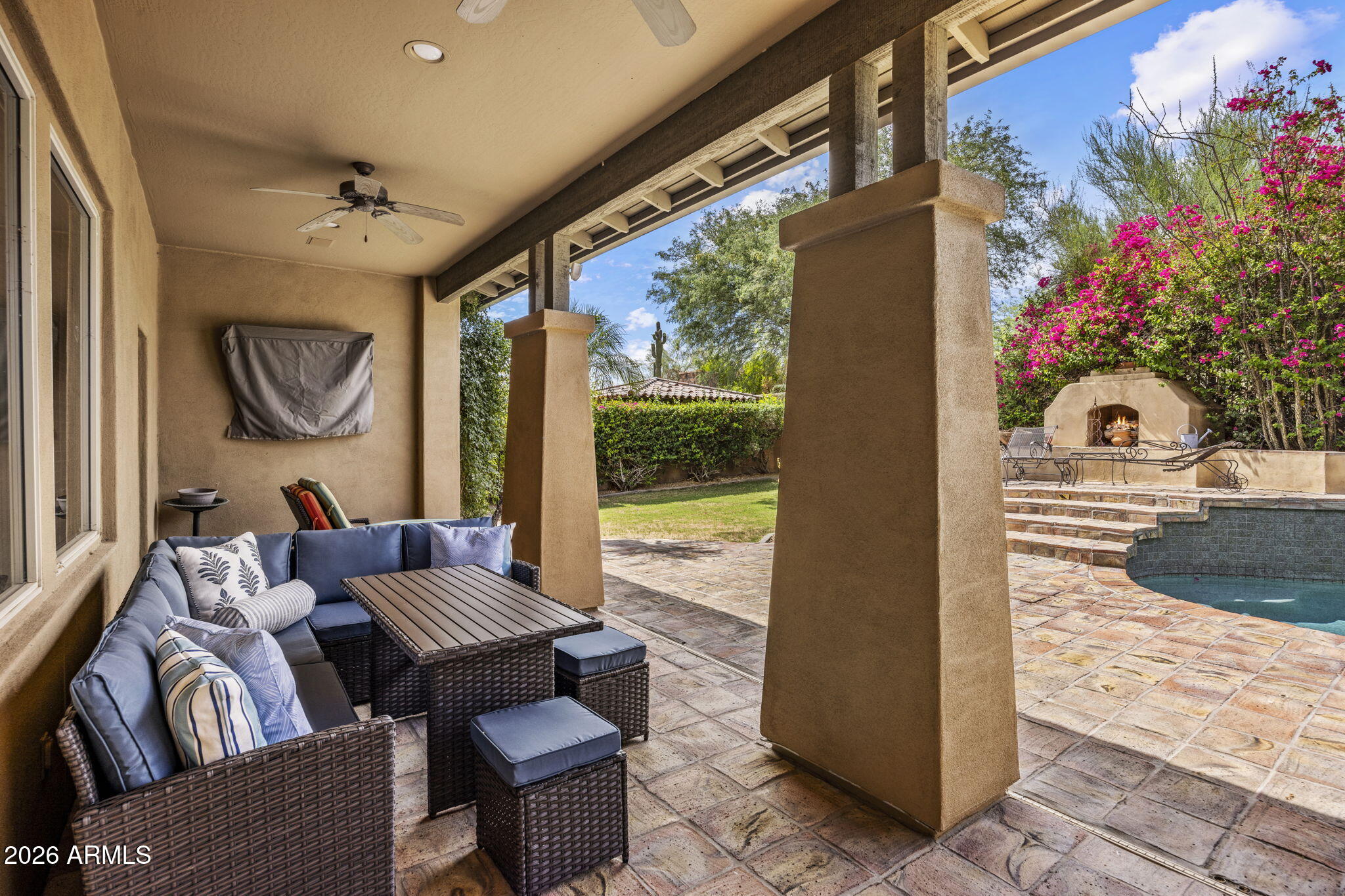 9572 East Mountain Spring Road Scottsdale, AZ 85255 - Photo 34 of 41 Back Covered Patio