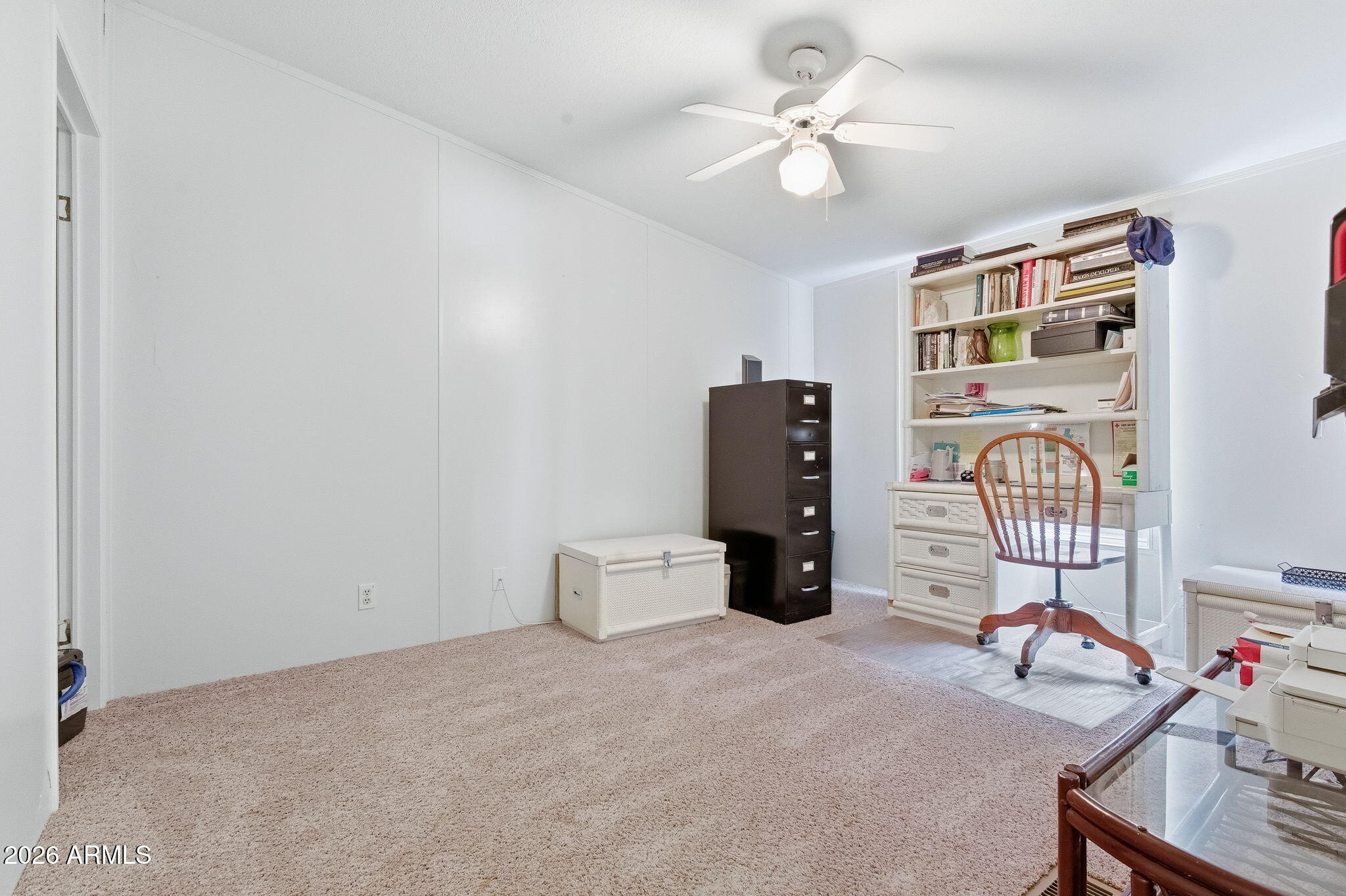 13202 North 19th Way Phoenix, AZ 85022 - Photo 17 of 20 a bedroom with furniture and a chandelier