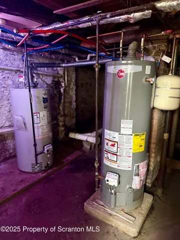 a view of water heater room