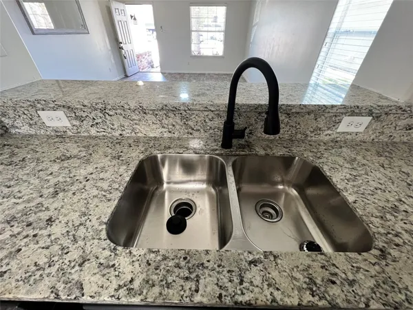 a close view of sink and tap