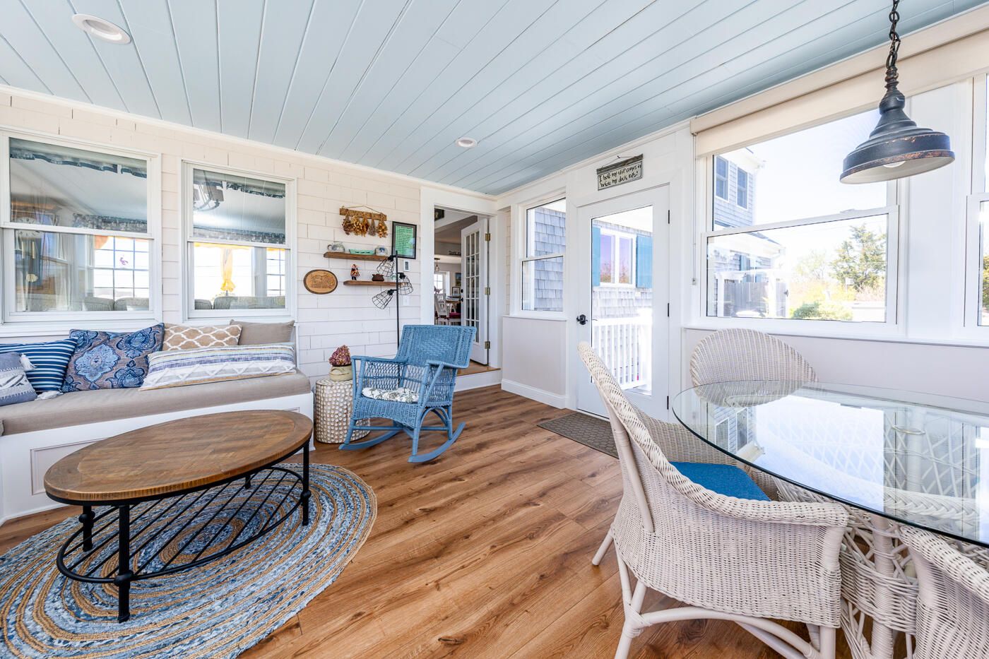 16 Bay View Road Truro, MA 02666 - Photo 25 of 57 a living room with furniture and a large window