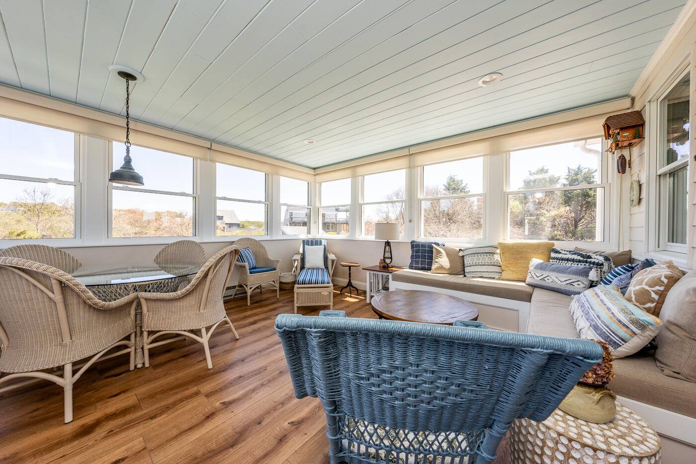 16 Bay View Road Truro, MA 02666 - Photo 26 of 57 a living room with furniture and a large window