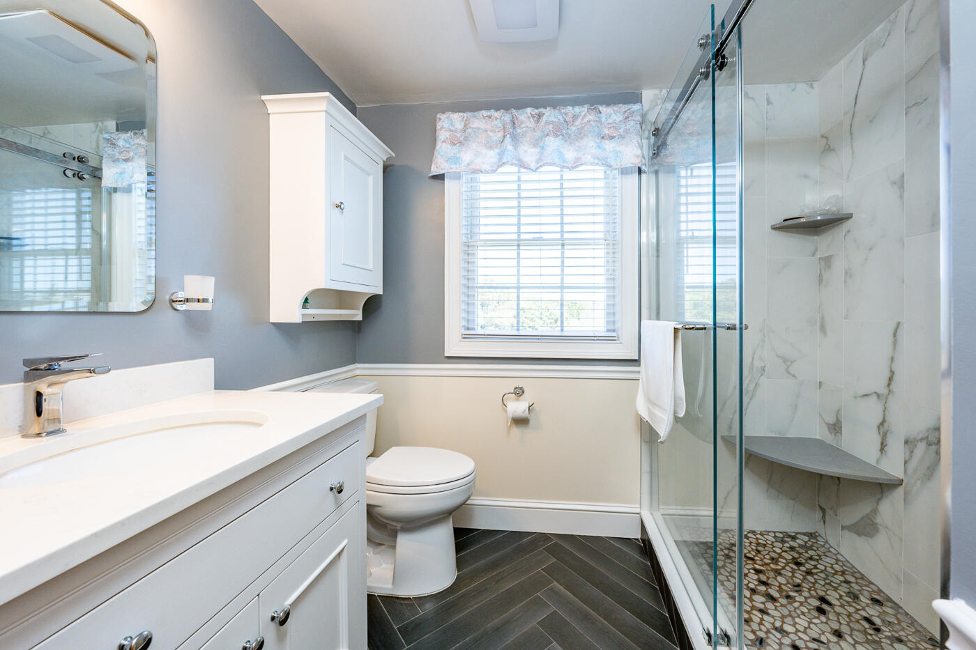 16 Bay View Road Truro, MA 02666 - Photo 36 of 57 a bathroom with a sink toilet and shower