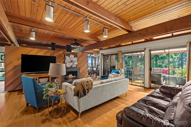 a room with furniture and a window