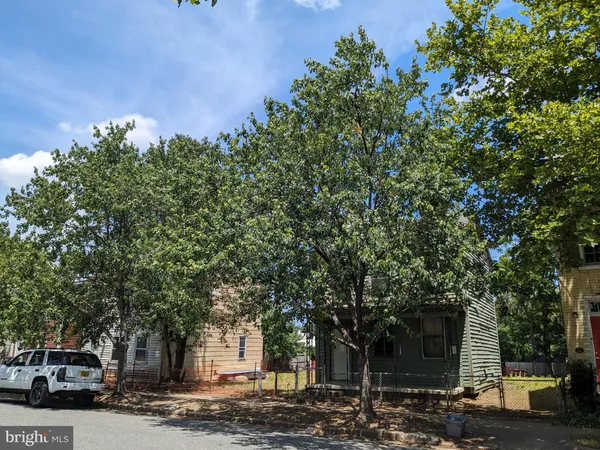 a tree in front of a building
