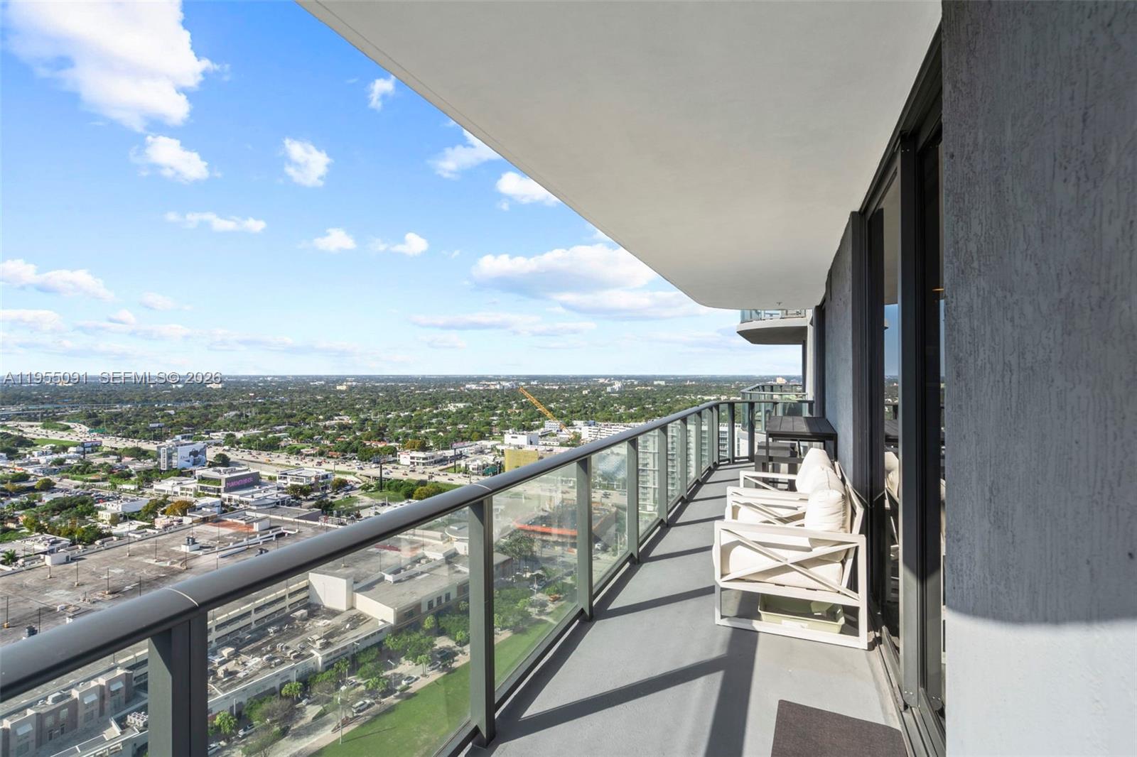 121 Northeast 34th Street, Unit 3001 Miami, FL 33137 - Photo 12 of 13 a view of city from balcony