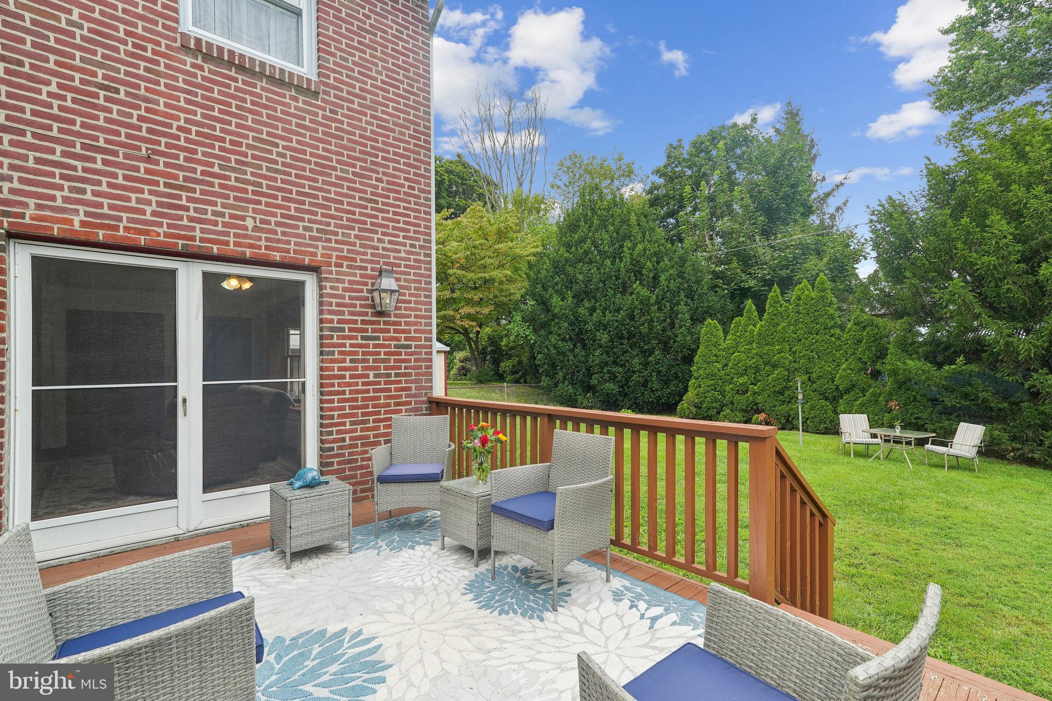 609 Boyer Road Cheltenham, PA 19012 - Photo 7 of 24 a view of a two chairs in the deck