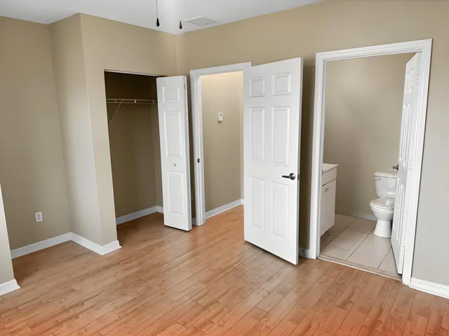 an empty room and wooden floor