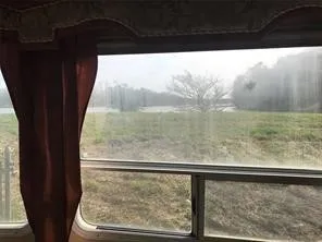 a view of sky from window