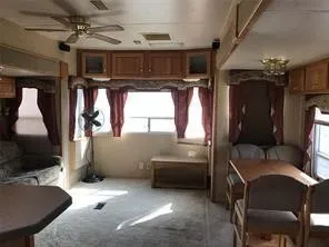 a room with furniture