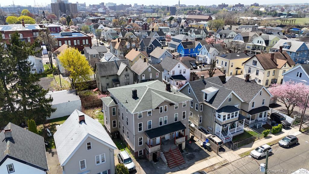 40 Jane Street Bridgeport, CT 06608 - Photo 2 of 29 an aerial view of residential houses with outdoor space