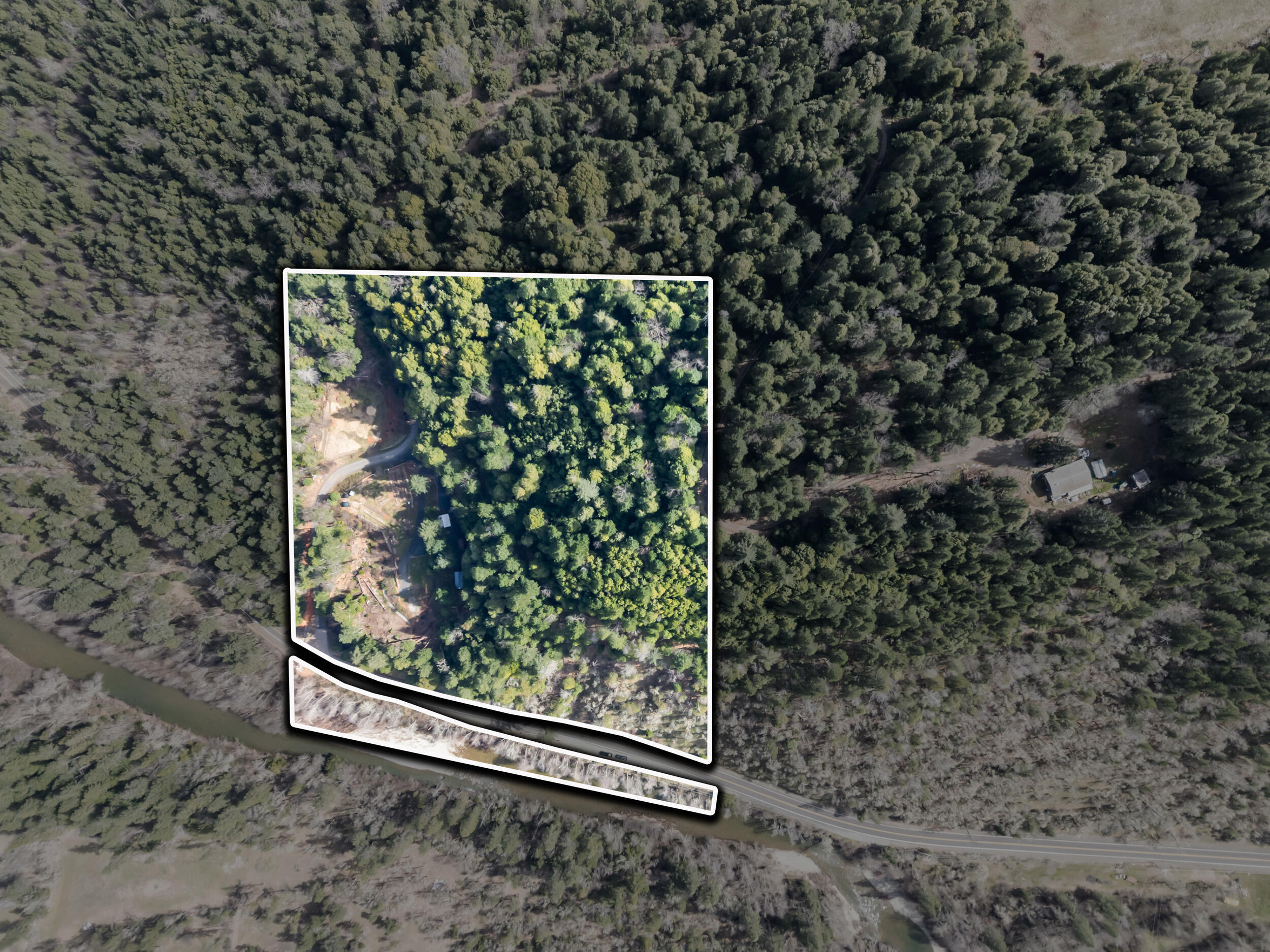 6223 Takilma Road Cave Junction, OR 97523 - Photo 3 of 24 6223 takilma rd - lotline 1