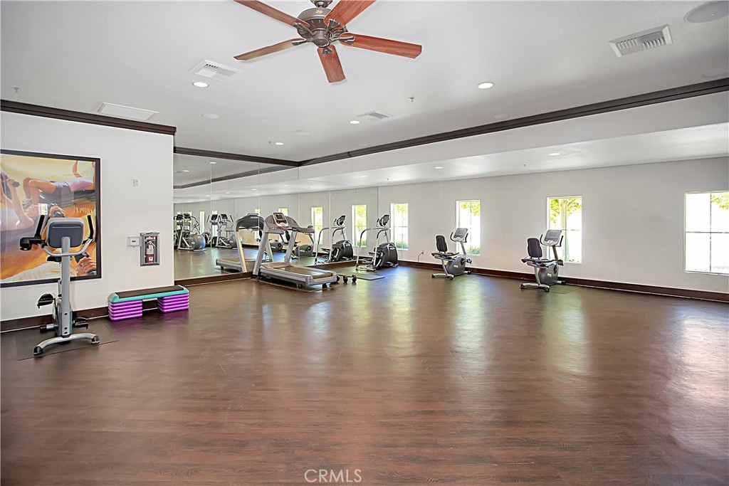 3056 Eveningcloud Street Hemet, CA 92543 - Photo 39 of 48 a view of a room with gym equipment
