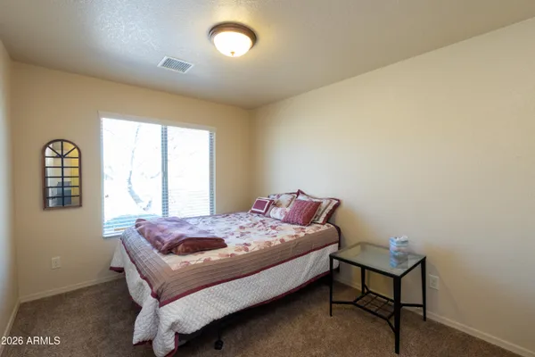 an empty room that has a window