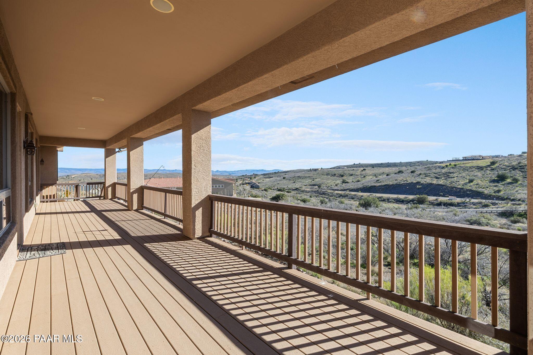 15411 East Rough Rider Ridge Mayer, AZ 86333 - Photo 43 of 57 a view of balcony with wooden floor