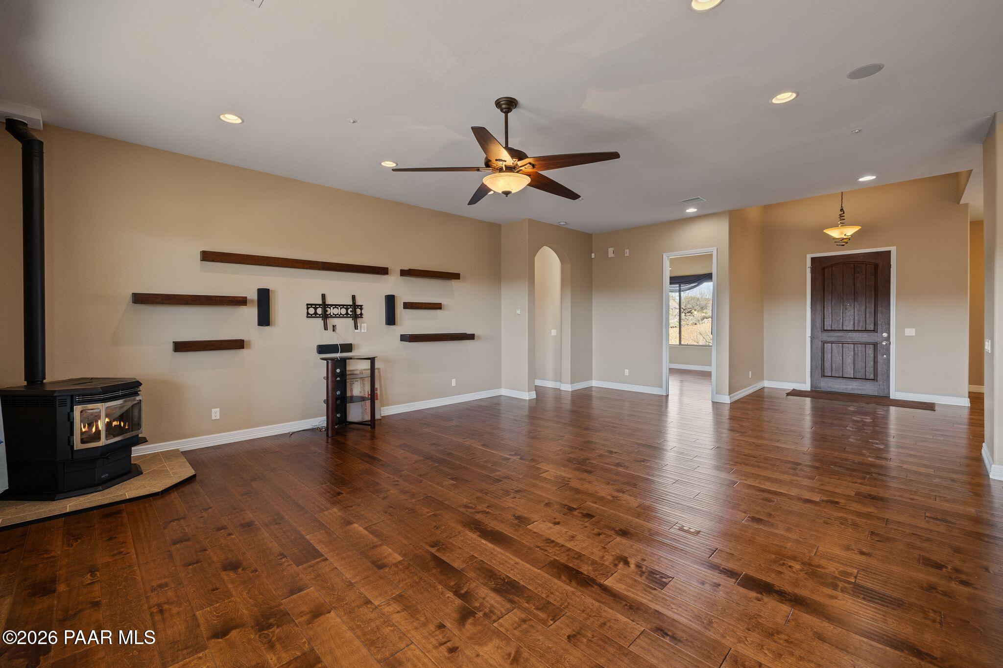 15411 East Rough Rider Ridge Mayer, AZ 86333 - Photo 10 of 57 a view of a kitchen with furniture and wooden floor