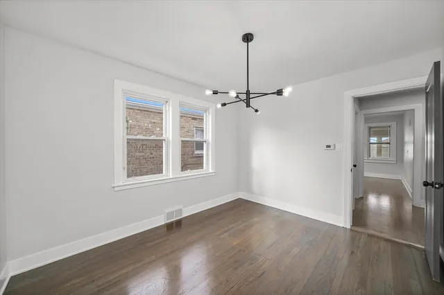 a view of an empty room