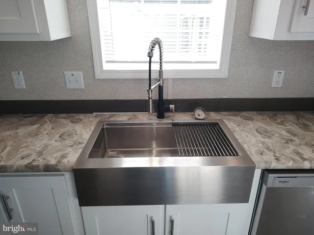 a close view of sink