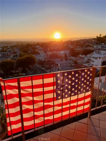 a view of a building with a street
