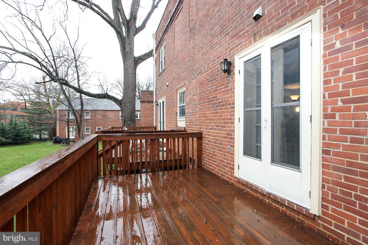 6720 Hillandale Road, Unit 15 Chevy Chase, MD 20815 - Photo 24 of 26 Deck off Living Room