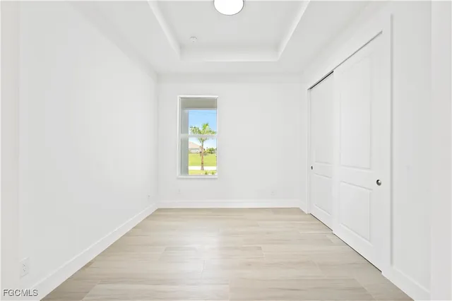 a view of an empty room