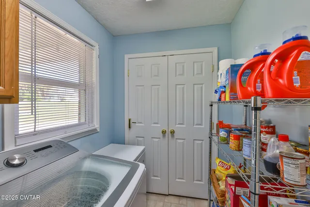 a living room with toys