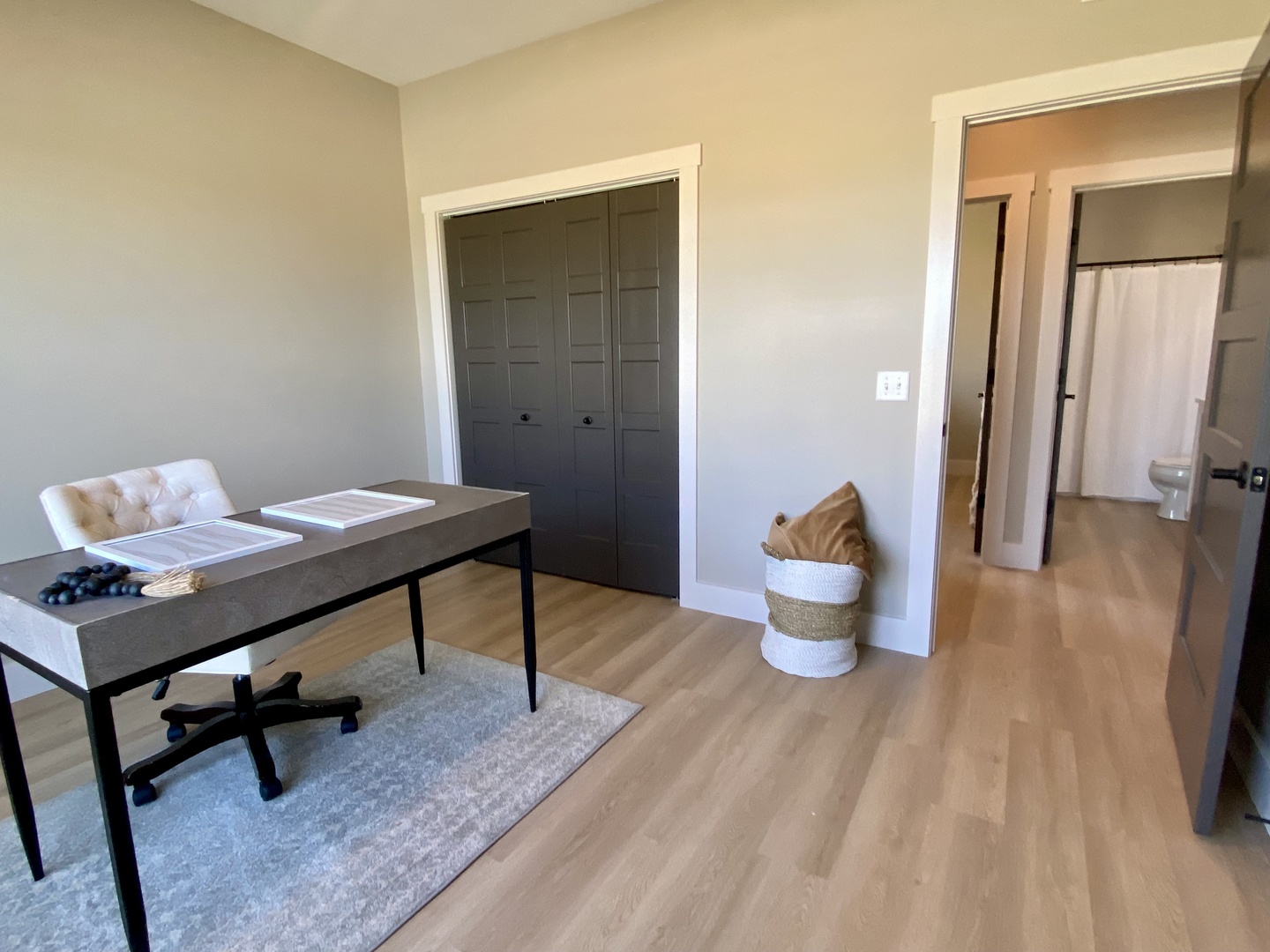 1619 Peppermill Lane Champaign, IL 61822 - Photo 7 of 31 a view of a workspace with furniture and wooden floor