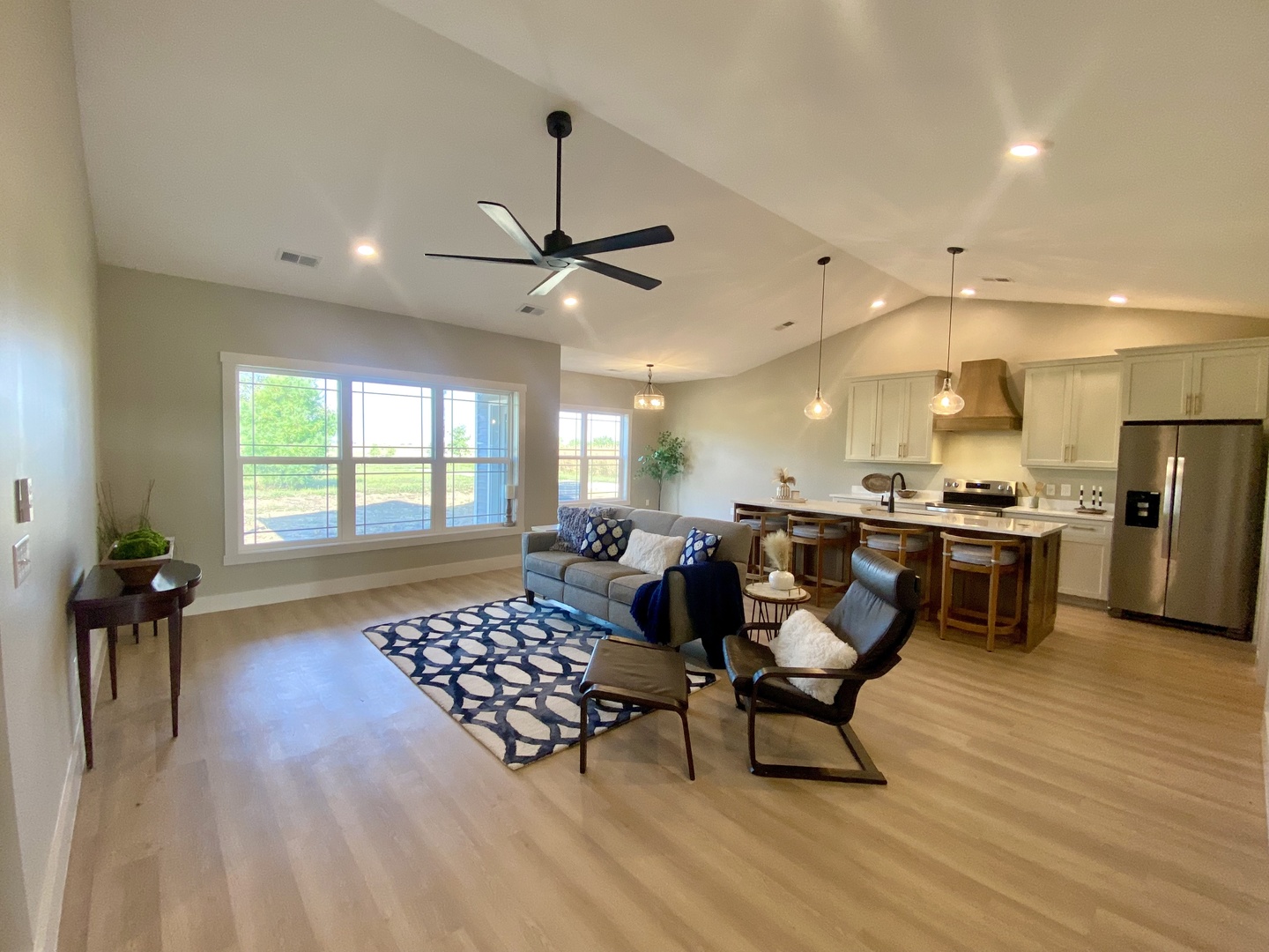 1619 Peppermill Lane Champaign, IL 61822 - Photo 9 of 31 a living room with furniture and kitchen view