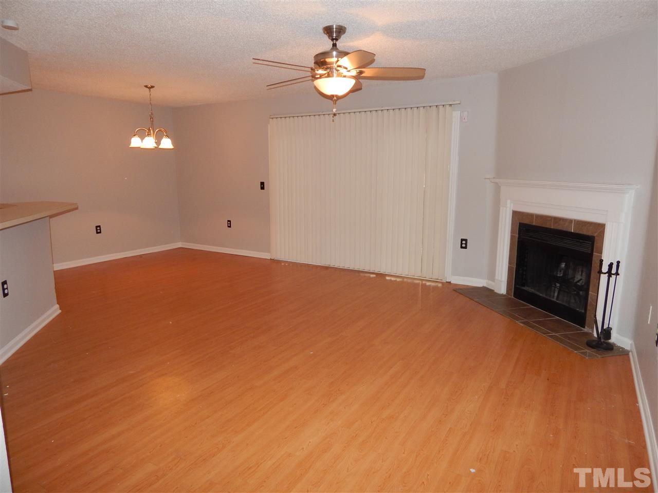 7707 Falcon Rest Circle, Unit 7707 Raleigh, NC 27615 - Photo 7 of 19 a view of an empty room with a fireplace