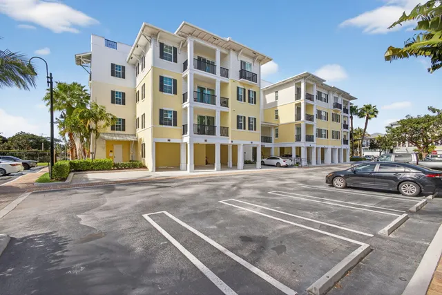 a building with view of street