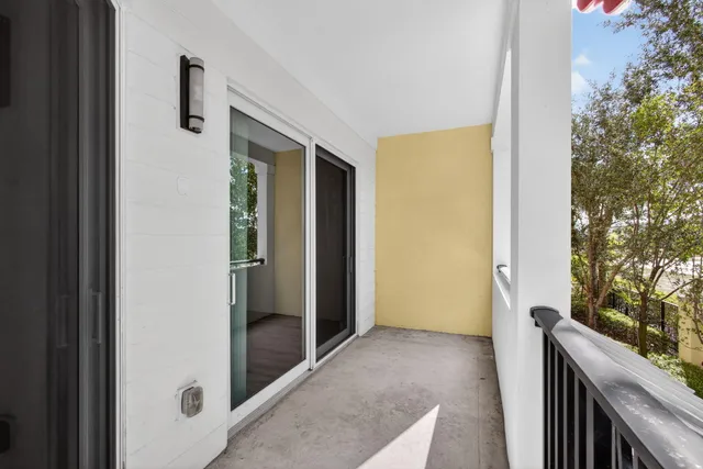 a front view of a multi story building