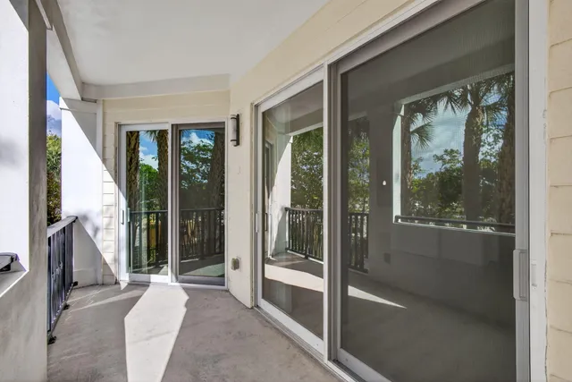 an aerial view of a multi story building