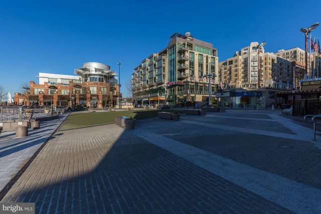 a front view of a multi story building