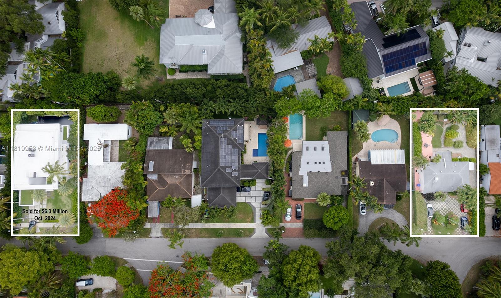 4245 Braganza Avenue Miami, FL 33133 - Photo 3 of 4 an aerial view of multiple houses with yard