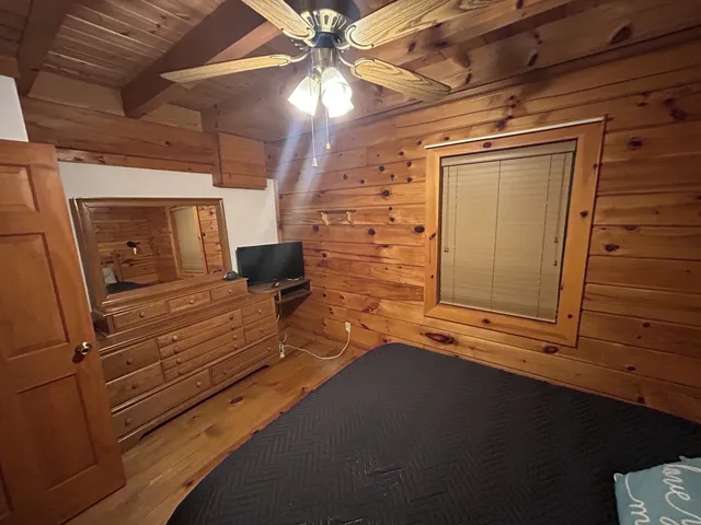 a room with furniture and a window