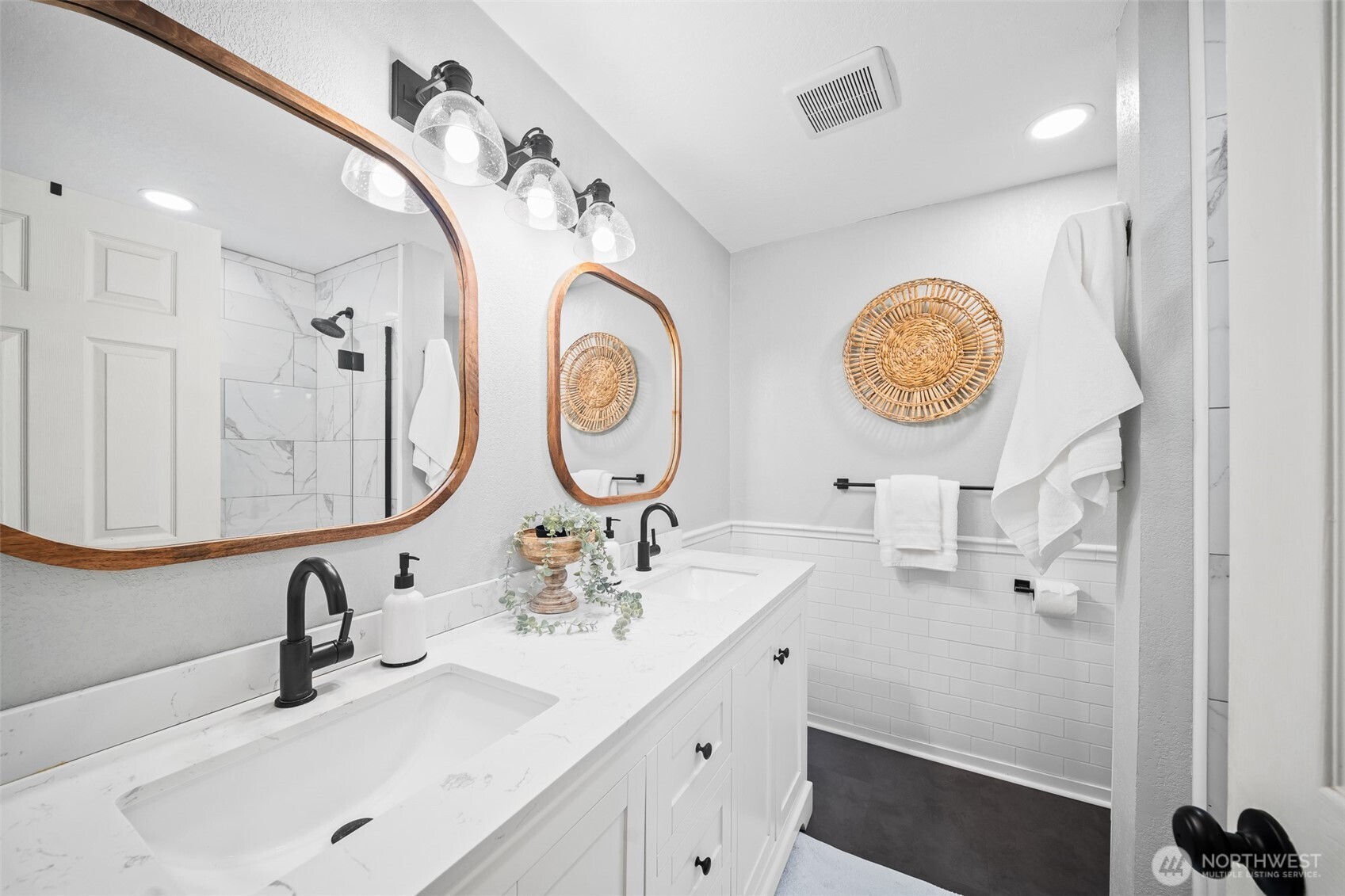 809 Cardigan Street Northwest Olympia, WA 98502 - Photo 15 of 30 a bathroom with a sink and a mirror