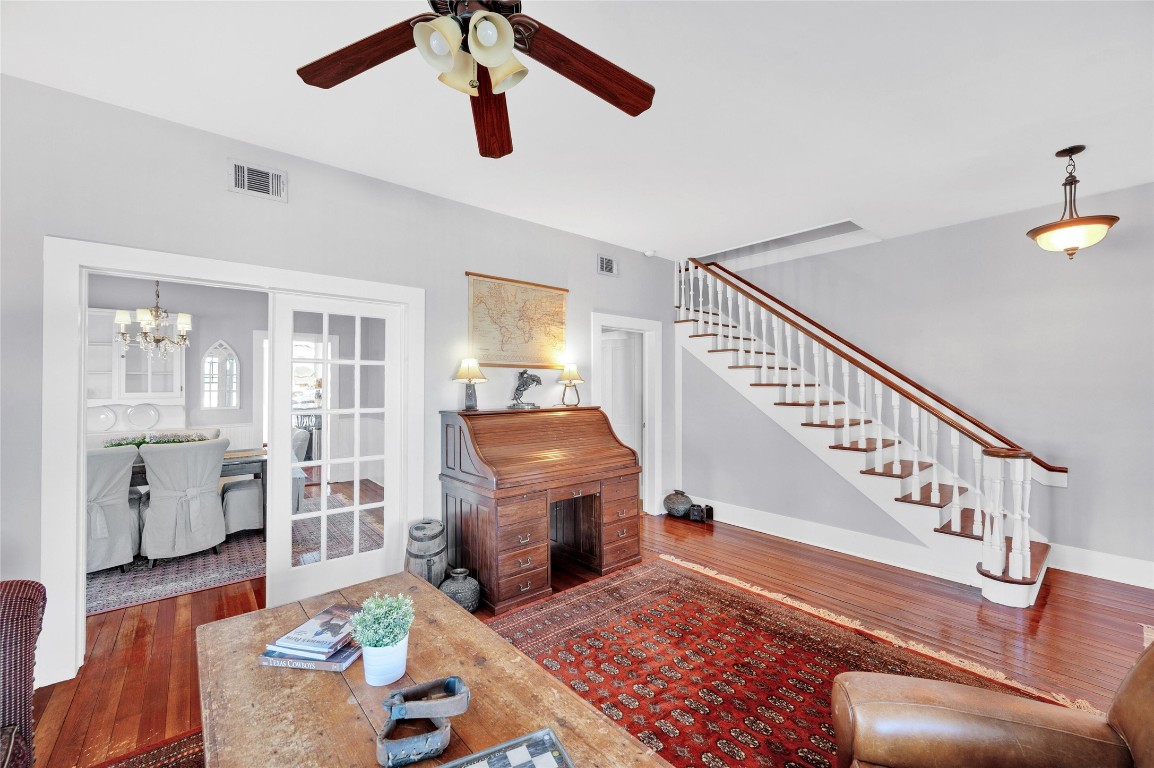 10152 Farm To Market Road 949 Cat Spring, TX 78933 - Photo 20 of 45 a living room with furniture and wooden floor