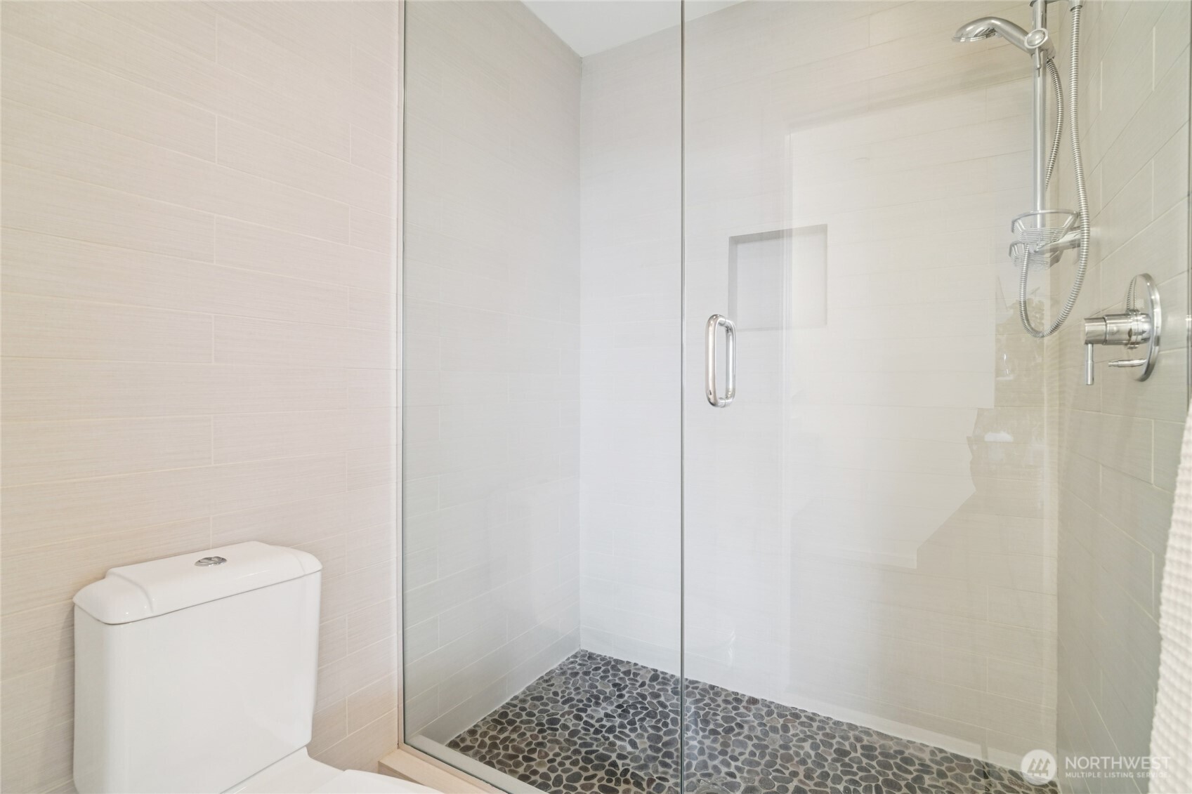 1321 South State Street, Unit C Seattle, WA 98144 - Photo 19 of 36 a bathroom with a shower and toilet