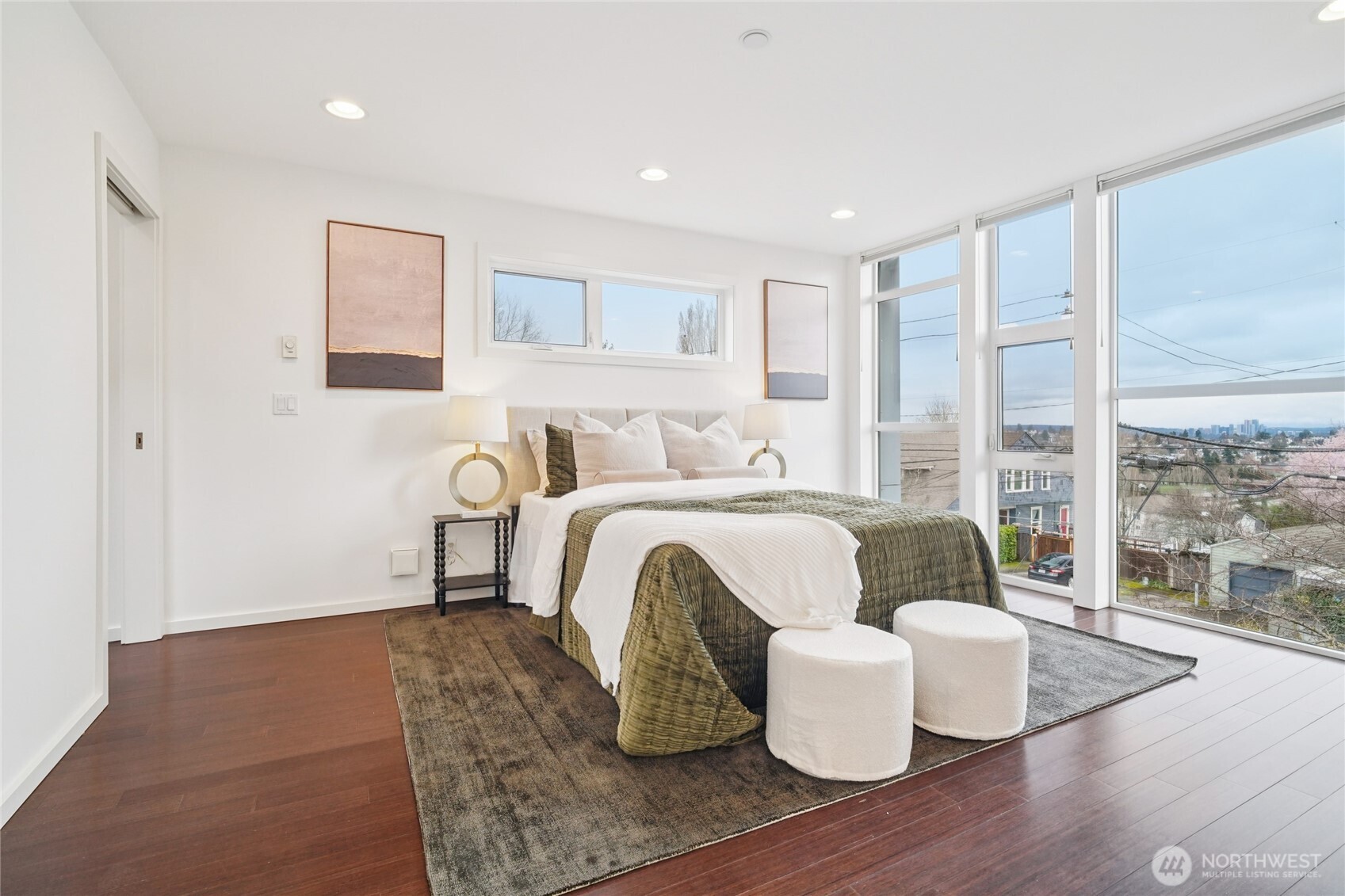 1321 South State Street, Unit C Seattle, WA 98144 - Photo 21 of 36 a bed room with a bed and a large window