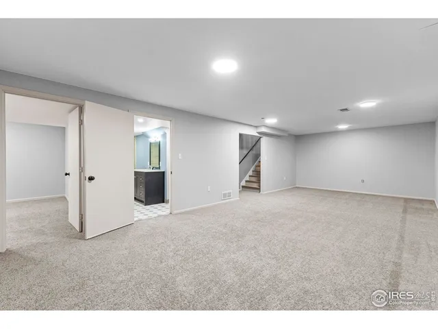 a view of an empty room