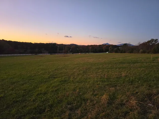 a view of an ocean with a mountain