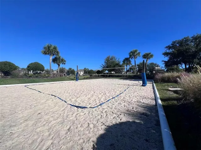 a view of a deck with a yard