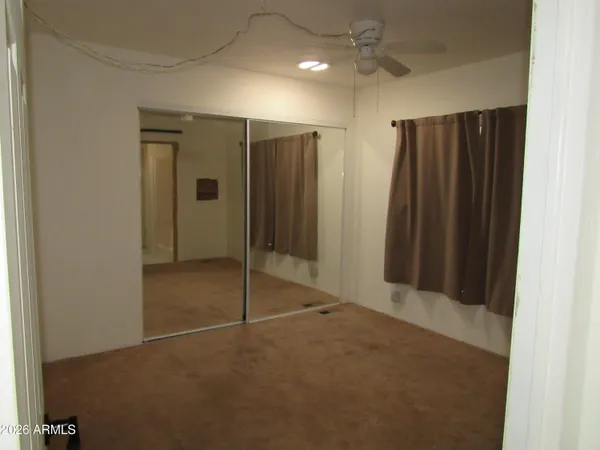 a view of an empty room